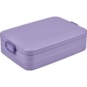 Lunchbox Take a Break Large - Lunchbox To Go - Voor 4 Broodjes of 8 Sneetjes Brood - Meal Prep Box - Voedselbox met Verdeelschotten - Vaatwasmachinebestendig - 1500 ml