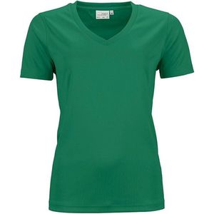 James and Nicholson Dames/dames Actief V Hals T-Shirt (Groen)