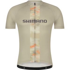 Fietstrui met korte mouwen LOGO, beige