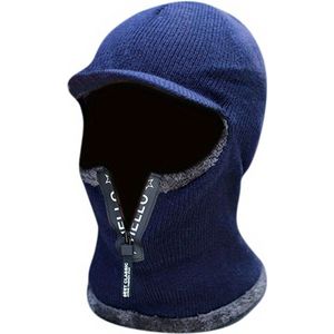 Wintermuts - Heren - Dames - Volwassenen - Muts - Ski Mask - Bivakmuts - Balaclava - Ski Masker - Full Face Mask - Winter - Blauw