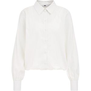WE Fashion Dames overhemdblouse met geïntegreerd singlet
