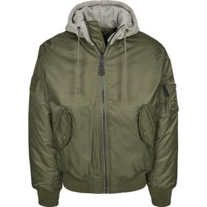 Mannen - Heren - Dikke kwaliteit - Menswear - Modern - Casual - Oldschool - Hooded - MA1 - Bomber Jacket - Classic Bomberjack olive