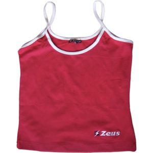 Sporttop/Fitness top, Zeus, Rood/Wit, maat M