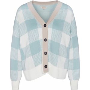 Vest Barbour Women Elodie Knitted Cardigan Blue Haze-14