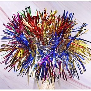 Set van 50 vuurwerk prikkers - Cocktailprikkers - Partyprikkers - Decoratieprikkers taart / gebak - Gekleurde feestprikkers - Palmboom - 50 stuks