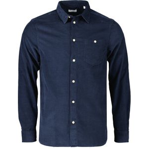 Knowledge Cotton Overhemd - Slim Fit - Blauw - L
