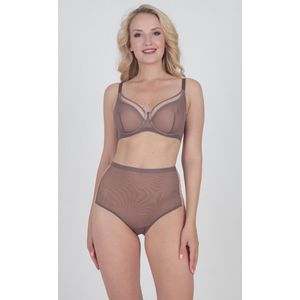 MILENKA bruin/beige niet-voorgevormde mesh beugel BH 85E