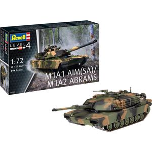 1:72 Revell 03346 M1A1 AIM(SA)/ M1A2 Abrams Tank Plastic Modelbouwpakket
