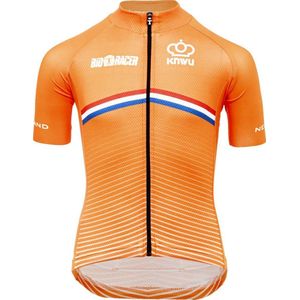 Bioracer - Official Team Nederland (2022) - Fietsshirt Kinderen - Oranje 140