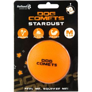 Dog Comets Ball Stardust - Hondenspeelgoed - Hondenbal - Ø6 cm - 1 stuk - Natuurlijk rubber - Oranje