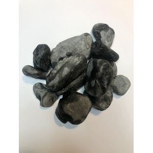 Grind bluestone pebbles 20-40 mm - 20 kg - donkere blauwe afgerond keien