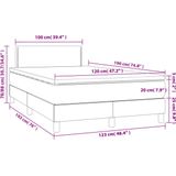 vidaXL-Boxspring-met-matras-stof-zwart-120x190-cm