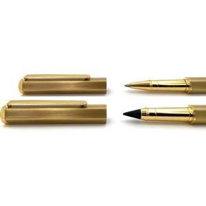 Pennenset geborsteld goud HEX SuccesPlanner - Wonderpotlood & Balpen - Goud met clips en handige grip - hervulbaar