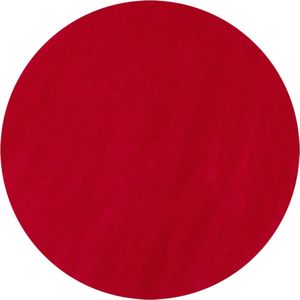 Pochon - Tapijt Sky - Rood - 160x160x0,7 - Vloerkleed - Effen - Laagpolige Vloerkleed - Kortpolige Vloerkleed - Ronde Vloerkleed - Ronde Tapijt