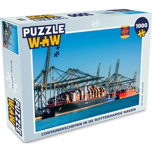 Puzzel Rotterdam - Nederland - Haven - Legpuzzel - Puzzel 1000 stukjes volwassenen