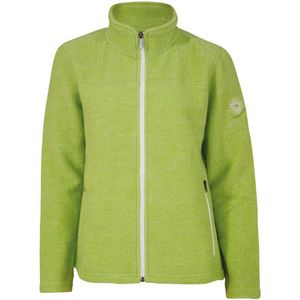 Ivanhoe dames wollen full-zip vest Beata Lime - Groen