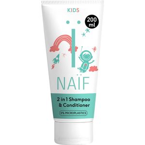 Naïf - 2-in-1 Shampoo & Conditioner - 200ml - Kinderen - met Natuurlijke Ingrediënten