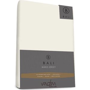 Bali - Van Dem - Mako Jersey - Topper Hoeslaken - 120 x 200 cm - creme