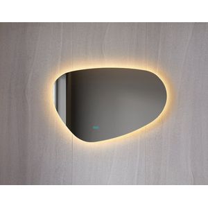 Bella Mirror - Spiegel met verlichting - Badkamerspiegel asymmetrisch - Antivocht – Anticondens – Ledverlichting - 75 x 140 cm