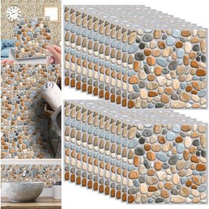 SNQ Tegelstickers - Pak Van 24 - Zelfklevend - Waterdicht - Keuken Badkamer Tegelstickers - Decoratieve Stickers - 20 X 20 Cm