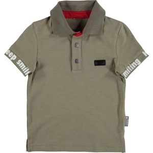 Vinrose jongens poloshirt army green - 110/116