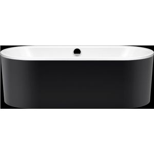 Kaldewei Classic Duo Oval, vrijstaand bad, 170x75x42 cm, met schort buitenkleur zwart, 113-7, 291449130001