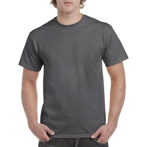 T-shirt met ronde hals 'Heavy Cotton' merk Gildan Dark Heather - L