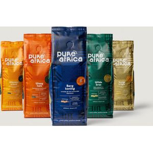 Pure Africa - proefpakket koffiebonen 5 x 750 gram