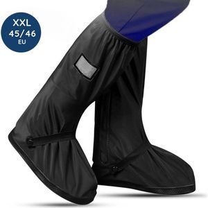 EASTWALL Cover Pro schoenhoes - Schoenovertrek herbruikbaar - Bescherm je schoenen tegen water, modder en sneeuw - Universele waterdichte overschoenen - Schoenbeschermers - Anti-slip - Trekkoord afsluiting - Zwart - Maat 41-42