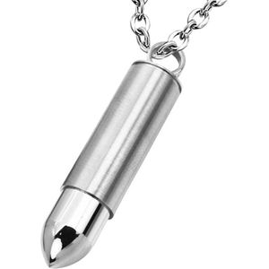 Montebello Ketting Bullet - 316L Staal - Kogel - 10x50mm - 60cm