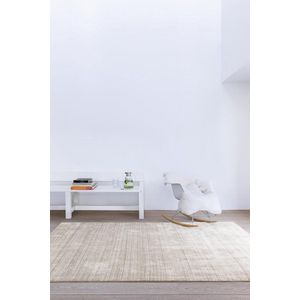 LIGNE PURE Ripple – Vloerkleed – Tapijt – handgeweven – wol – eco – modern – Wit Beige - 200x300
