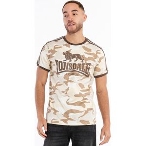 Lonsdale London CREGNEASH T-shirt camo zand M Katoen - Street wear