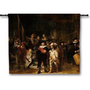 Wandkleed De Nachtwacht - Rembrandt van Rijn - 90x75 cm