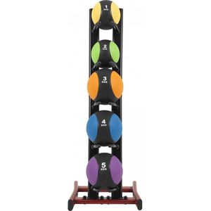 Gorilla Sports Medicijn Bal set met Standaard - Medicine balls - Opslag rek - Trainingsballen