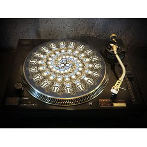 MAGIC! Felt Zoetrope Turntable Slipmat 12"" - Premium slip mat – Platenspeler - for Vinyl LP Record Player - DJing - Audiophile - Original art Design - Psychedelic Art