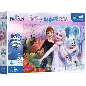 Trefl - Puzzles - ""60 XXL"" - Dancing sisters / Disney Frozen_FSC Mix 70%