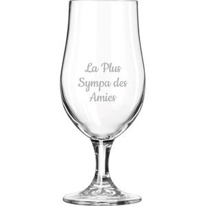 Bierglas op voet gegraveerd - 49cl - La Plus Sympa des Amies