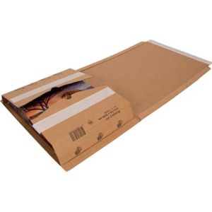 Wikkelverpakking CleverPack ringb +zelfkl strip - bruin - 10 stuks