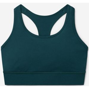 A-dam Ella - Sport top - Gemaakt Van Gerecycled Plastic - Sport Bh - Dames - Donker Groen - XS