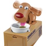 JollyGadget - Spaarpot - Hond - Muntjes eten - Hond - Bruin