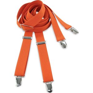 We Love Ties - Bretels - 100% made in NL, oranje smal