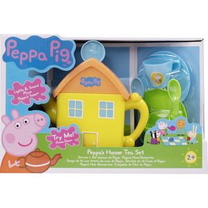 Peppa Pig Huis Theeset – Cadeau voor Pasen - Theeservies speelgoed met Kopjes en Suikerpot – Geschenk voor Kinderen – Thee Huis met Melkkan – Vanaf 3 jaar