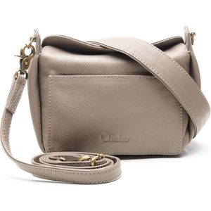 Chabo Bags - Lucy small Shoulder Bag - Schoudertas - Leer - Grijs