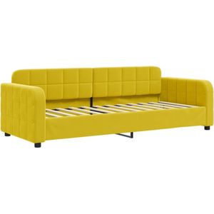 vidaXL - Slaapbank - 80x200 - cm - fluweel - geel
