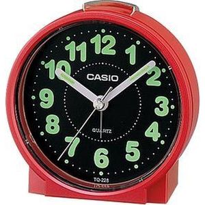 Casio Wekker Rood met Zwart Wijzerplaat TQ-228-4