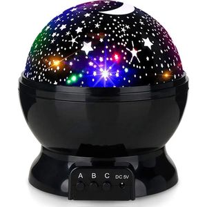 Igoods Sterren Projector - Sterrenhemel Projectie voor Kinderen - feestverlichting - Galaxy projector - LED - Zwart