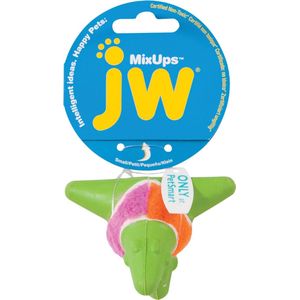 JW Mixups Arrow Ball - Hondenspeeltje - Hondenbal - Groen/Roze/Oranje - Small - ø 7,5 cm