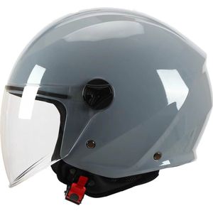 Mogi Products - ECE 22.06 Goedgekeurde Scooterhelm-Maat XL – Jethelm – Hoofd Omtrek 61/62 CM - Brommer Helm -