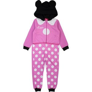 Minnie Mouse onesie - roze - Disney pyjama jumpsuit - maat 110