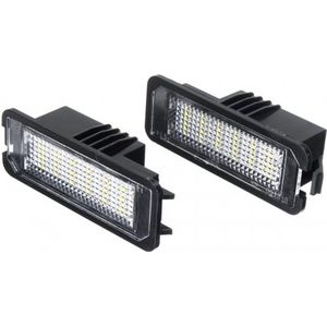LED Kentekenverlichting set geschikt voor VW Volkswagen Golf 4 Golf 5 Golf 6 Golf 7 GTI GTD R R32 R20 R line Bora Eos Lupo Beetle Passat Phaeton Polo 5 6R 6C Scirocco Touareg Tiguan CANBUS LED Kenteken lampen set verlichting units 6000K wit licht